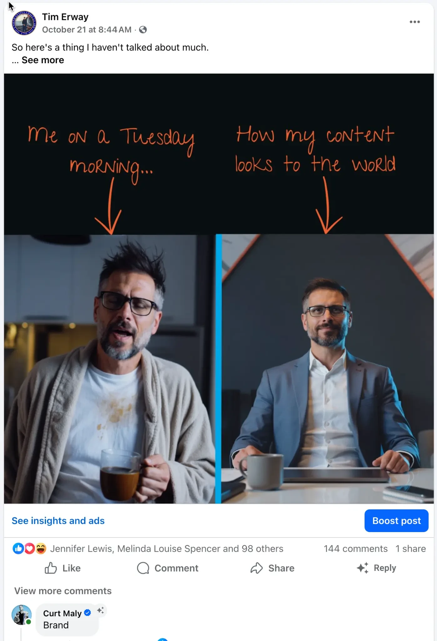 Tuesday Morning Comparison Post